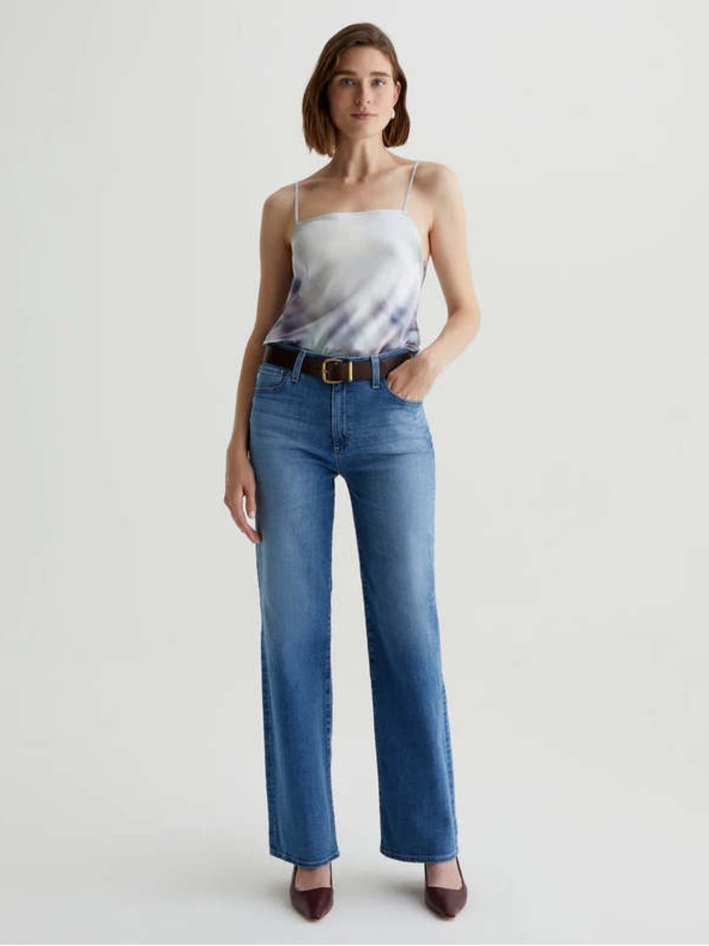 AG • Adriano Goldschmied Kora high rise wide leg jeans - size 24